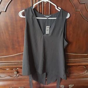 NWT Women Bkack sleeveless  top